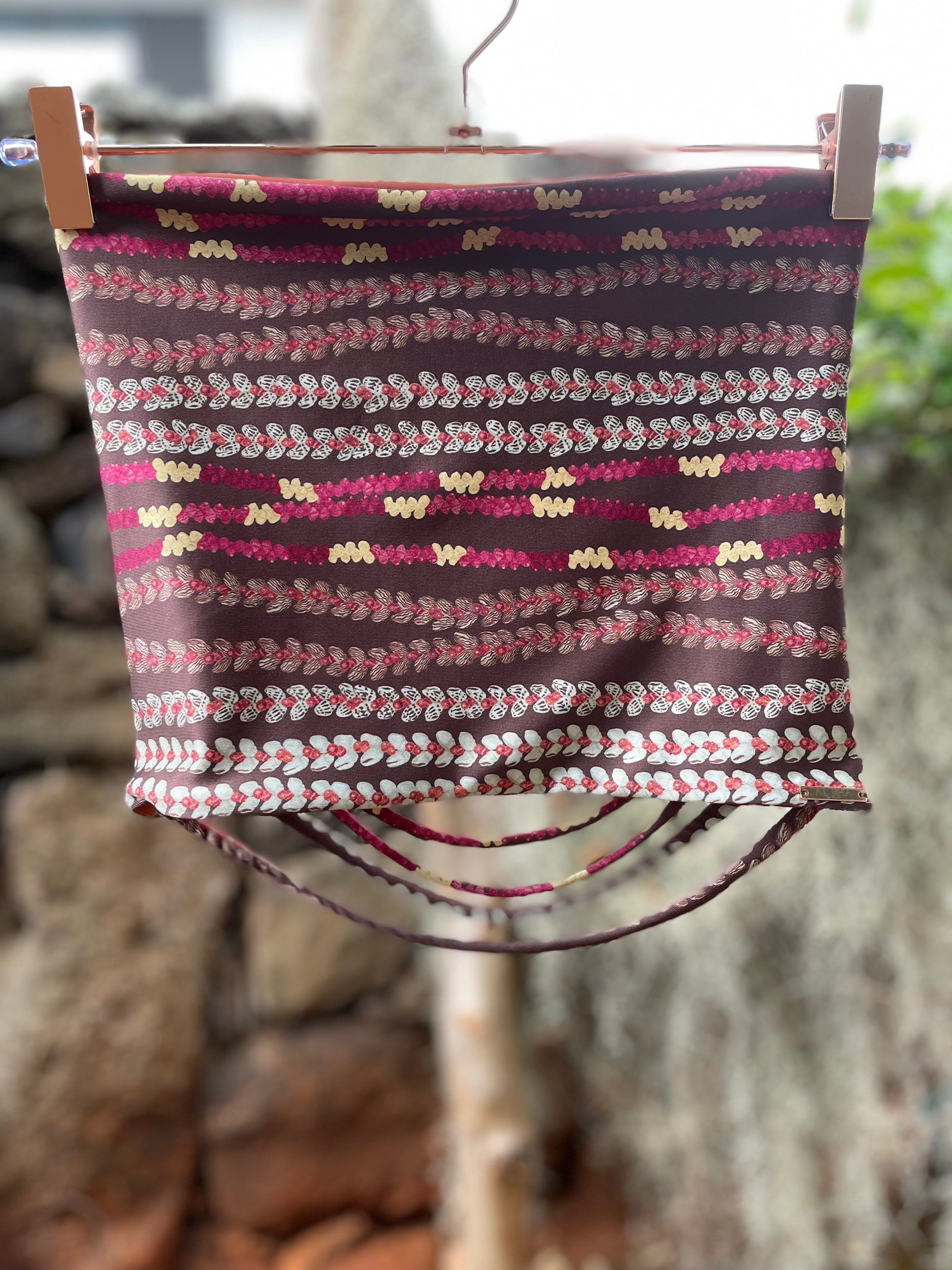 Niihau shell strand cropped tube top