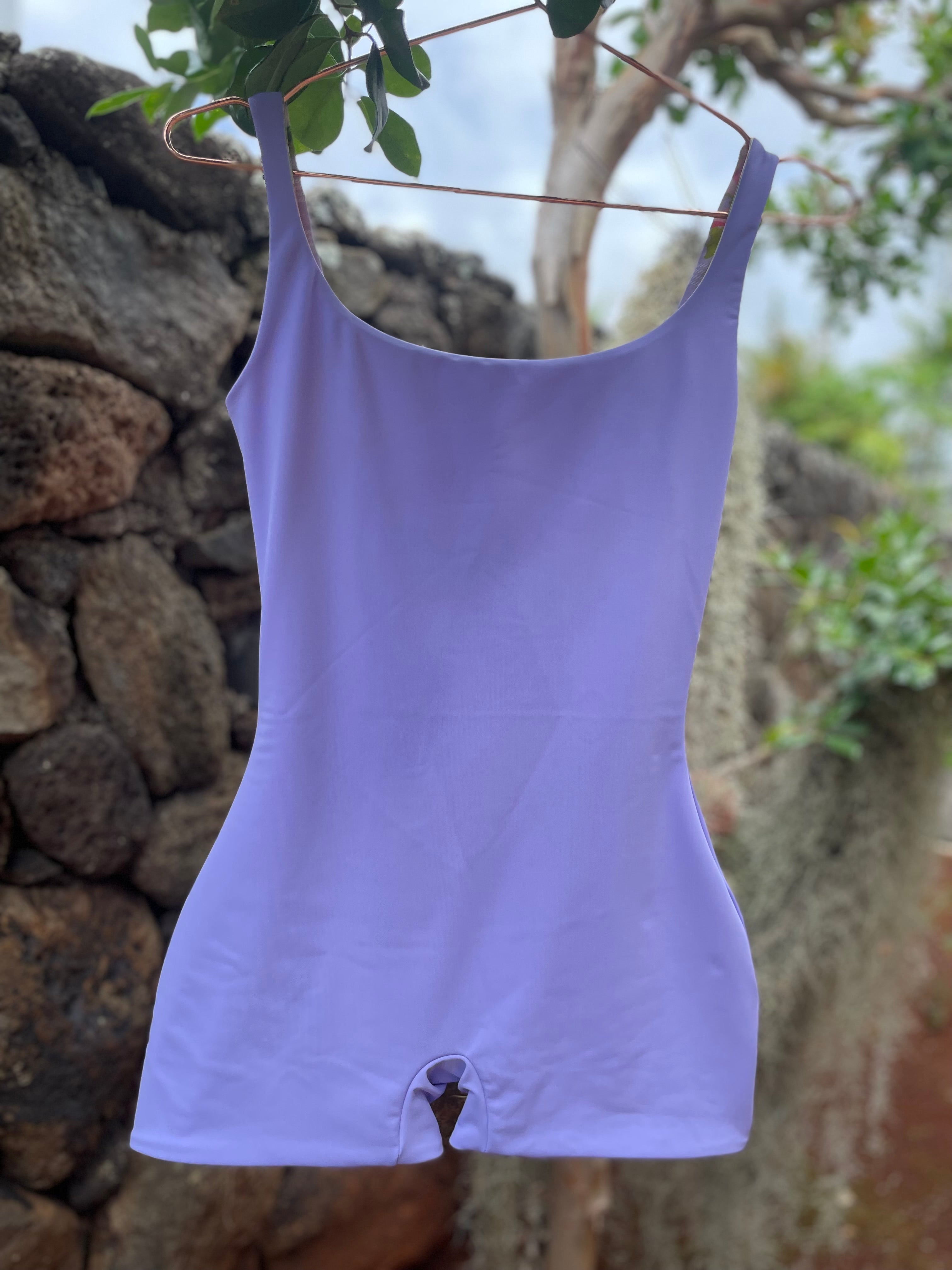 Reversible seamless lei playsuit