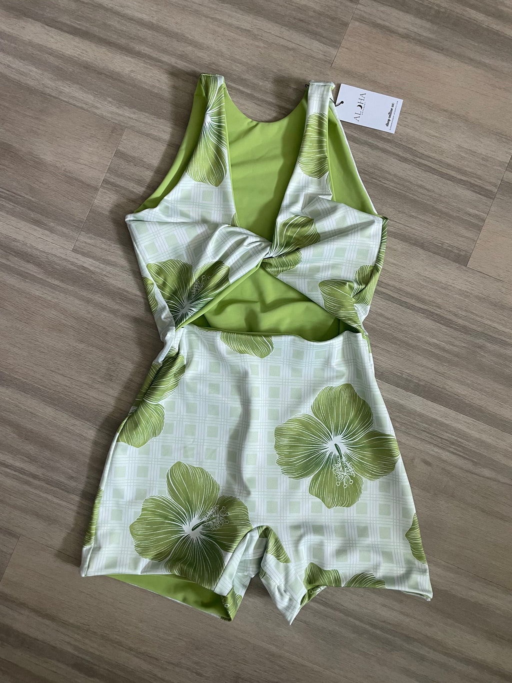 Reversible twist front playsuit