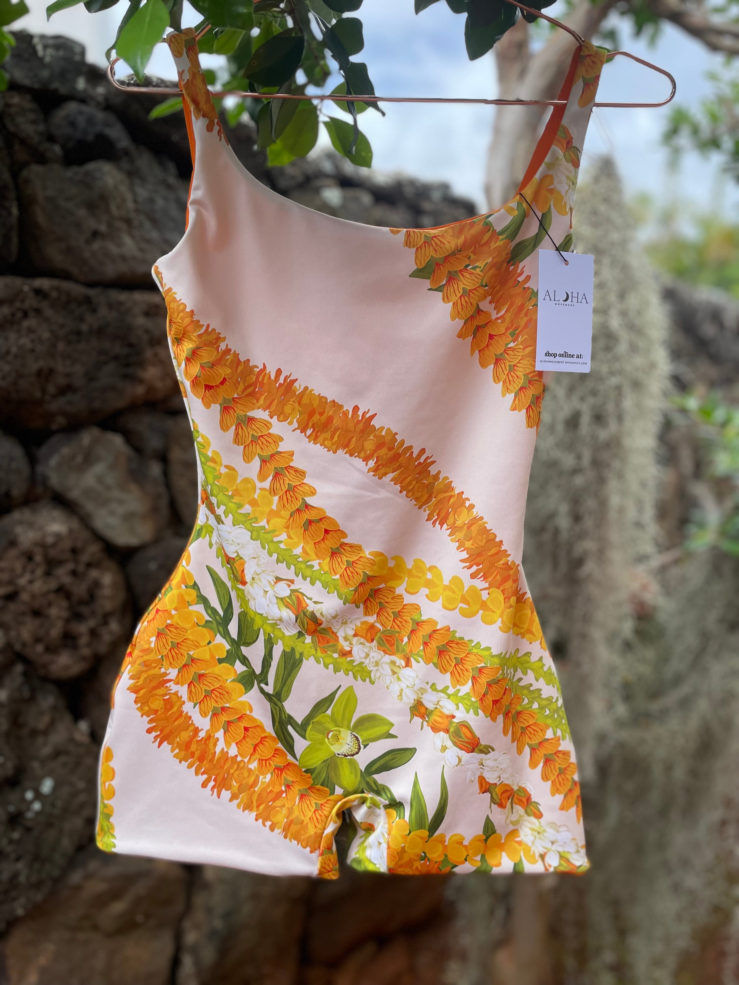 Reversible seamless lei playsuit