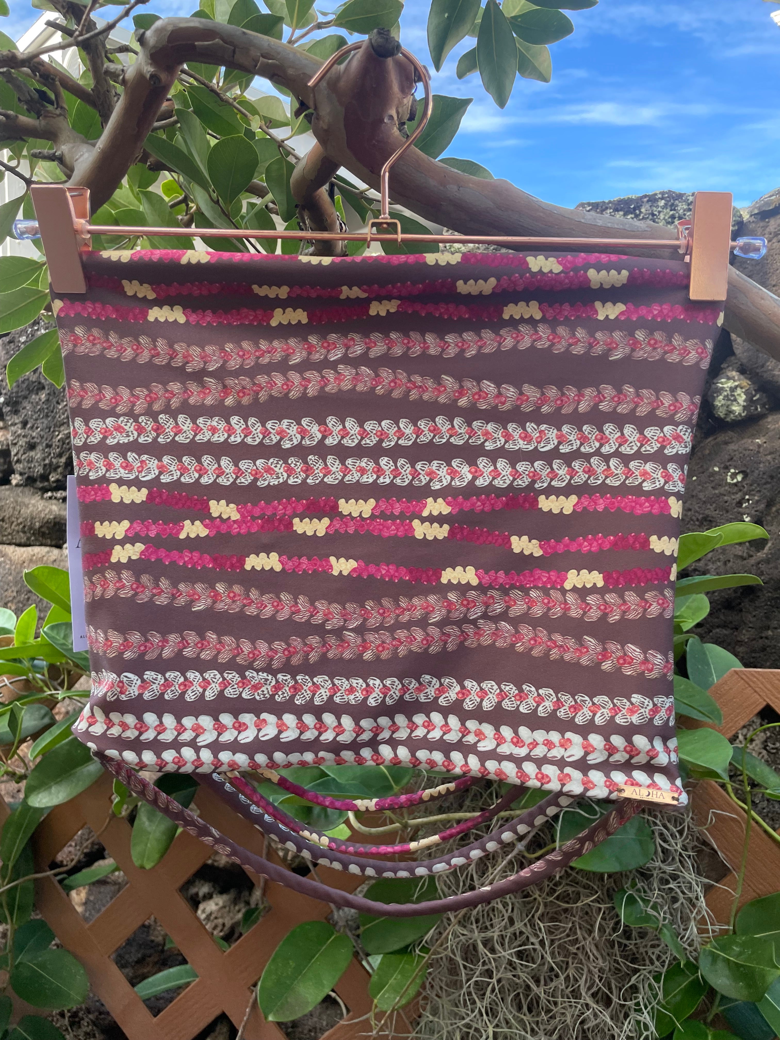 Niihau shell strand cropped tube top