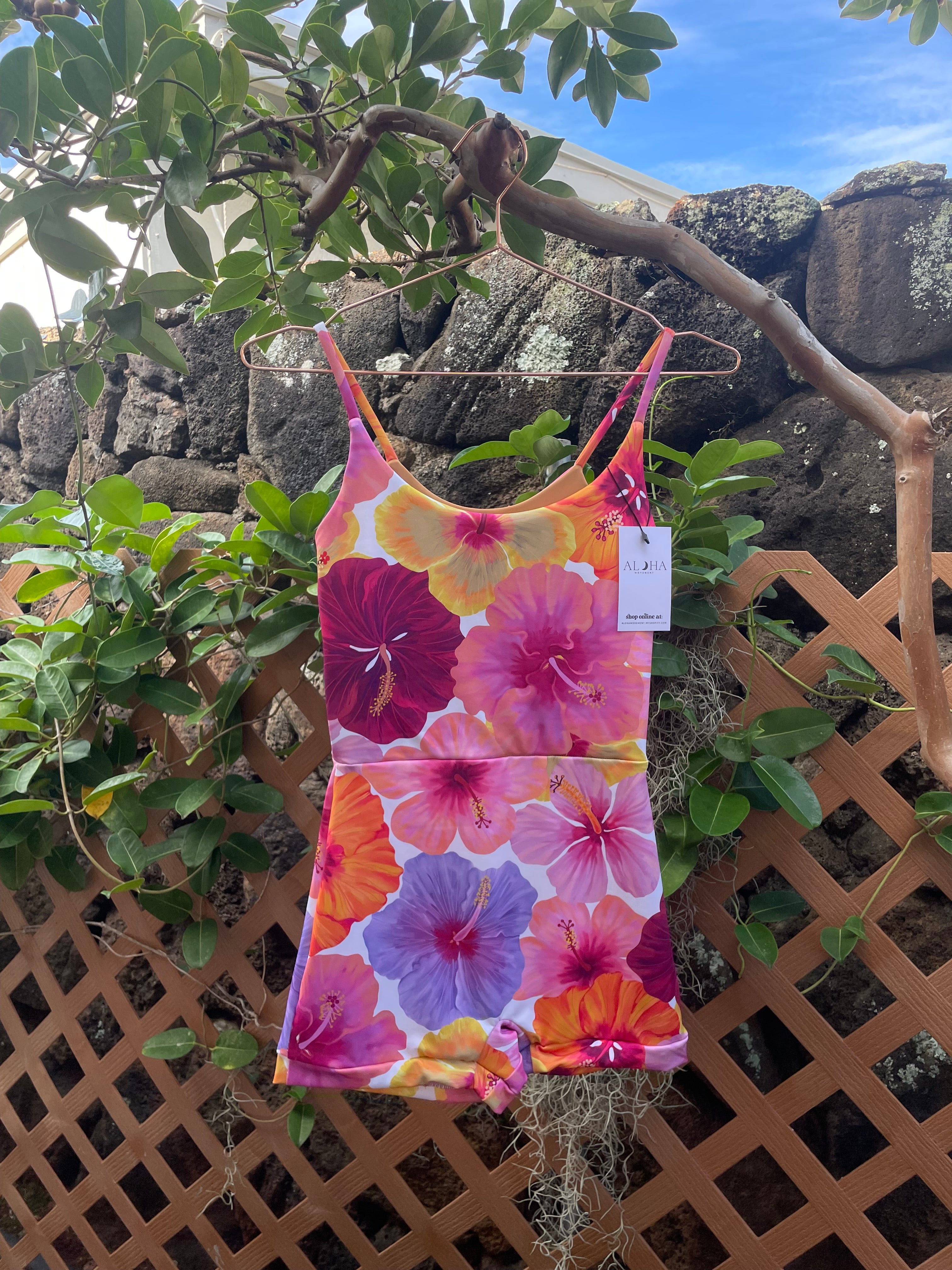 Hibiscus playsuit