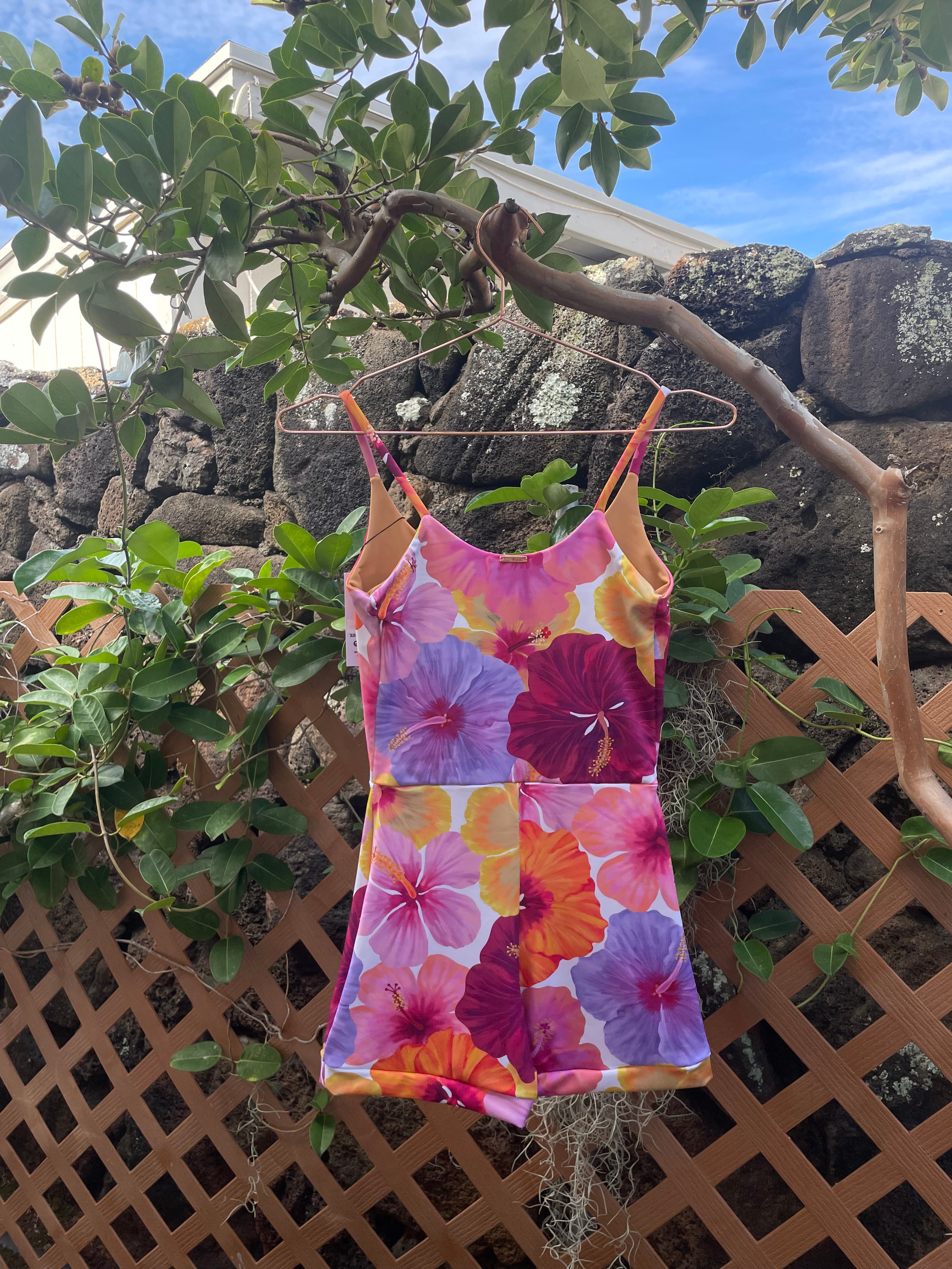 Hibiscus playsuit