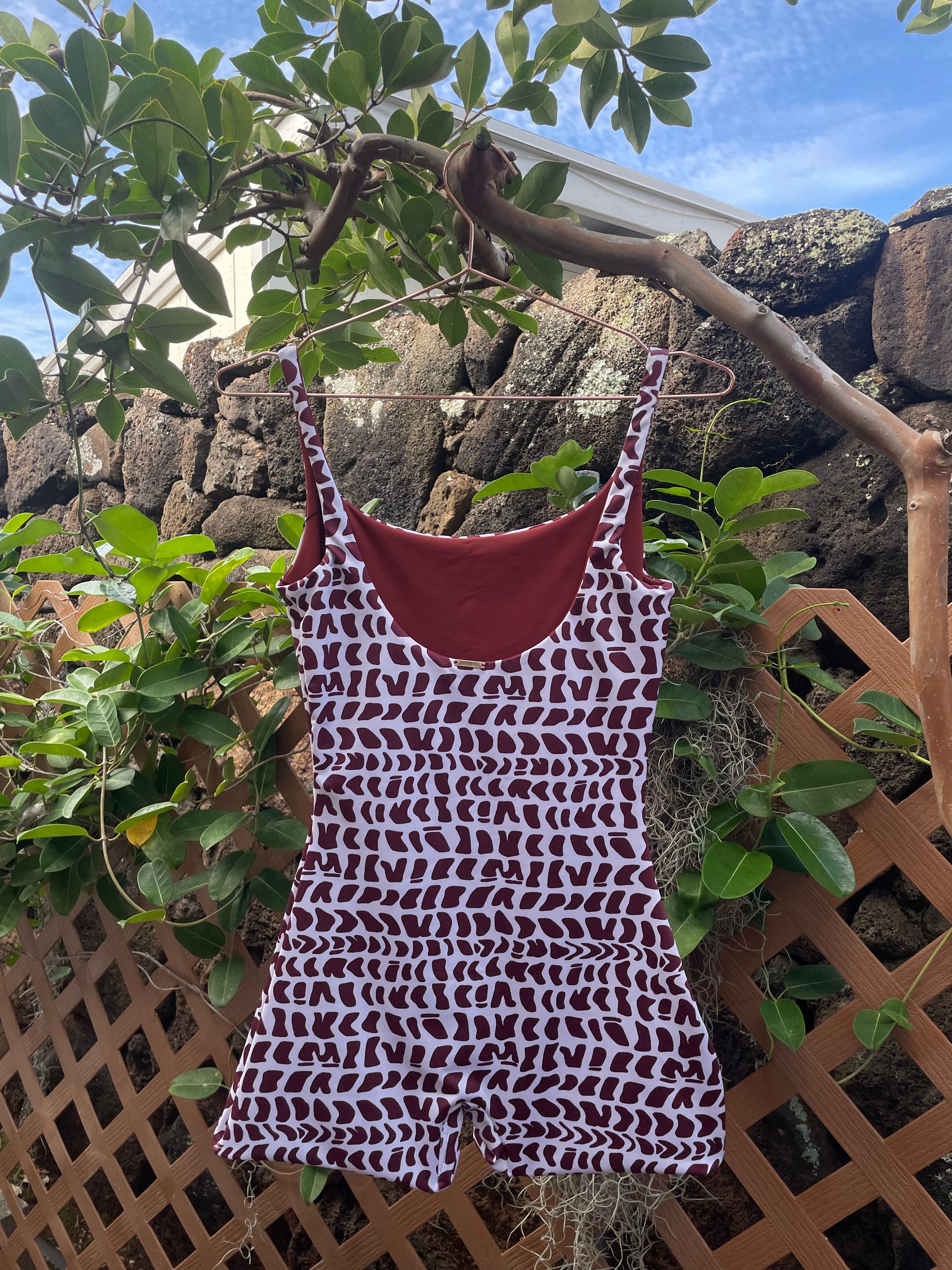 Reversible seamless Hebrew Shell playsuit